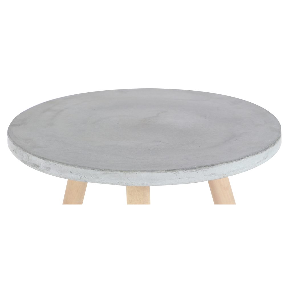 Grayson Lane 18-in X 17-in Grey Composite Round Accent Table 4 Grayson Lane 18-in X 17-in Grey Composite Round Accent Table - Image 4