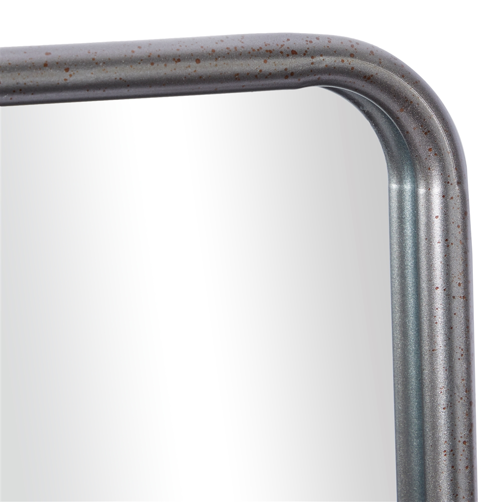 Grayson Lane 30-in X 30-in Square Grey Contemporary Framed Wall Mirror 3 Grayson Lane 30-in X 30-in Square Grey Contemporary Framed Wall Mirror - Image 3
