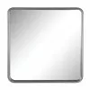 Grayson Lane 30-in X 30-in Square Grey Contemporary Framed Wall Mirror