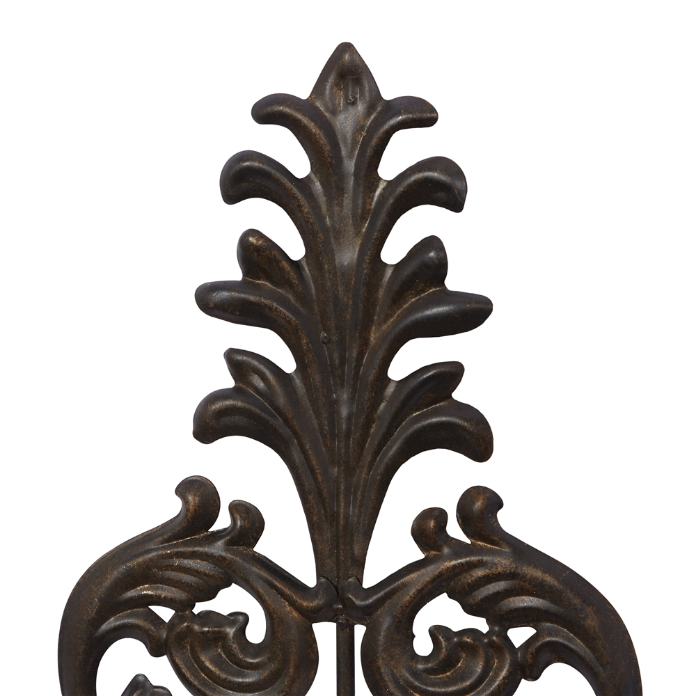 Grayson Lane 31-in X 10-in Bronze Rustic Wall Mount Candle Holder 3 Grayson Lane 31-in X 10-in Bronze Rustic Wall Mount Candle Holder - Image 3