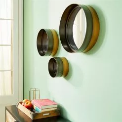 Grayson Lane 16-in, 12-in And 8-in Round Black Framed Wall Mirror - Set Of 3 -GRAYSON LANE SHOP 330940824 AlternateImage2