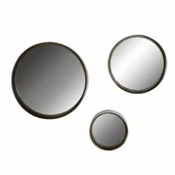Grayson Lane 16-in, 12-in And 8-in Round Black Framed Wall Mirror - Set Of 3 -GRAYSON LANE SHOP 330940824 AlternateImage5
