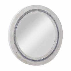 Grayson Lane 34-in X 34-in Round White Farmhouse Framed Wall Mirror -GRAYSON LANE SHOP 330940847 AlternateImage5