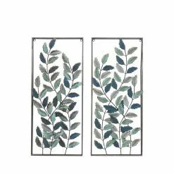 Grayson Lane 14-in X 32-in Black Metal Traditional Floral Wall Decor - Set Of 2 9 Grayson Lane 14-in X 32-in Black Metal Traditional Floral Wall Decor - Set Of 2 -GRAYSON LANE SHOP 330940862 MainImage 001
