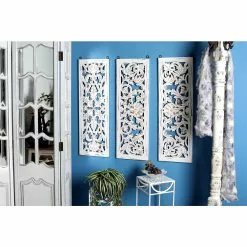 Grayson Lane 12-in X 36-in Grey Wooden Traditional Wall Decor - Set Of 3 -GRAYSON LANE SHOP 330940874 AlternateImage2