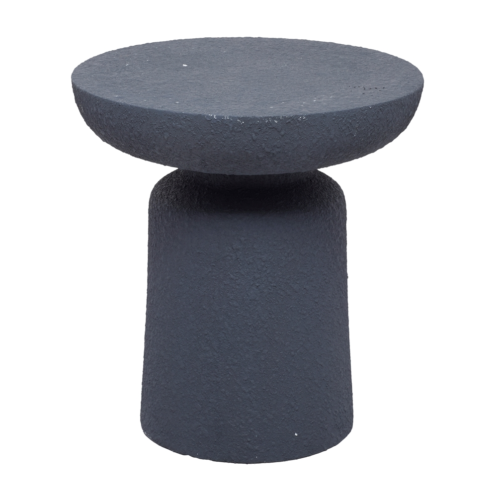 Grayson Lane Modern Blue Round Outdoor Ottoman 2 Grayson Lane Modern Blue Round Outdoor Ottoman - Image 2