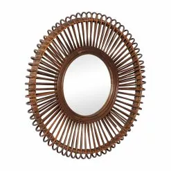 Grayson Lane 30-in X 30-in Round Brown Boho Framed Wall Mirror 9 Grayson Lane 30-in X 30-in Round Brown Boho Framed Wall Mirror -GRAYSON LANE SHOP 330940912 AlternateImage5