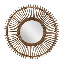 Grayson Lane 30-in X 30-in Round Brown Boho Framed Wall Mirror 11 Grayson Lane 30-in X 30-in Round Brown Boho Framed Wall Mirror -GRAYSON LANE SHOP 330940912 MainImage 001