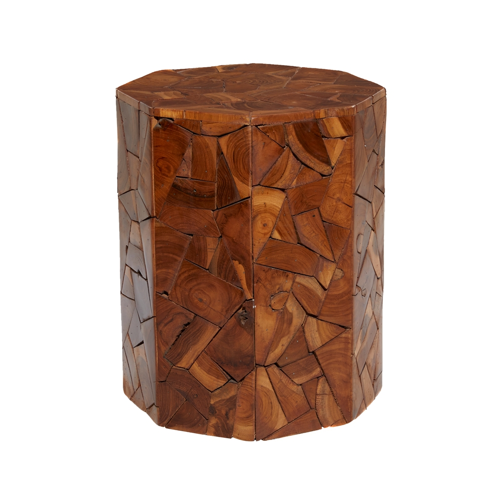 Grayson Lane 13-in X 17-in Brown Wood Octagon Accent Table 2 Grayson Lane 13-in X 17-in Brown Wood Octagon Accent Table - Image 2