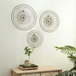 Grayson Lane 14-in 18-in 20-in Black Metal Eclectic Style Wall Decor - Set Of 3 7 Grayson Lane 14-in 18-in 20-in Black Metal Eclectic Style Wall Decor - Set Of 3 -GRAYSON LANE SHOP 330940932 AlternateImage2