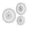 Grayson Lane 14-in 18-in 20-in Black Metal Eclectic Style Wall Decor - Set Of 3