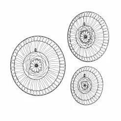 Grayson Lane 14-in 18-in 20-in Black Metal Eclectic Style Wall Decor - Set Of 3