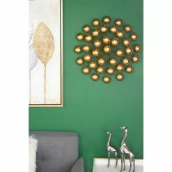 Grayson Lane 24-in X 24-in Gold Metal Glam Ornamental Wall Decor 11 Grayson Lane 24-in X 24-in Gold Metal Glam Ornamental Wall Decor -GRAYSON LANE SHOP 330940936 AlternateImage4
