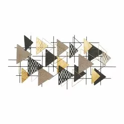 Grayson Lane 21-in X 42-in X 2-in Black Metal Contemporary Wall Decor 10 Grayson Lane 21-in X 42-in X 2-in Black Metal Contemporary Wall Decor -GRAYSON LANE SHOP 330940941 MainImage 001