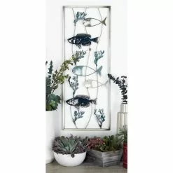 Grayson Lane 11-in X 29-in Blue Metal Coastal Fish Wall Decor - Set Of 2 9 Grayson Lane 11-in X 29-in Blue Metal Coastal Fish Wall Decor - Set Of 2 -GRAYSON LANE SHOP 330940947 AlternateImage2