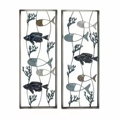 Grayson Lane 11-in X 29-in Blue Metal Coastal Fish Wall Decor - Set Of 2 8 Grayson Lane 11-in X 29-in Blue Metal Coastal Fish Wall Decor - Set Of 2 -GRAYSON LANE SHOP 330940947 AlternateImage7