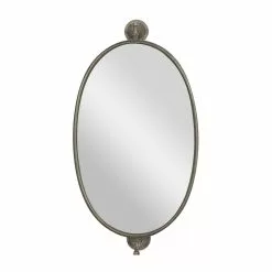 Grayson Lane 29-in X 15-in Oval Black Industrial Framed Wall Mirror -GRAYSON LANE SHOP 330940967 MainImage 001