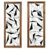 Grayson Lane 15-in X 39-in Black Metal Contemporary Abstract Wall Decor - Set Of 2