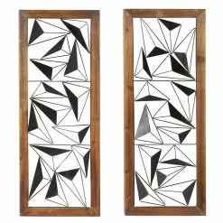Grayson Lane 15-in X 39-in Black Metal Contemporary Abstract Wall Decor - Set Of 2 8 Grayson Lane 15-in X 39-in Black Metal Contemporary Abstract Wall Decor - Set Of 2 -GRAYSON LANE SHOP 330940968 MainImage 001