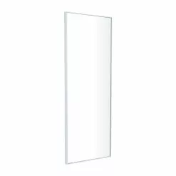 Grayson Lane 36-in X 14-in Rectangle White Contemporary Framed Wall Mirror