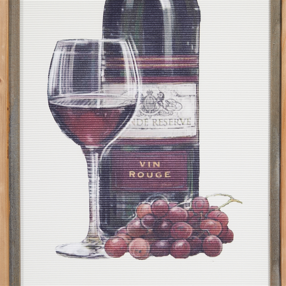 Grayson Lane 20-in X 40-in Brown Wood Framed Farmhouse Wine Wall Art - Set Of 2 6 Grayson Lane 20-in X 40-in Brown Wood Framed Farmhouse Wine Wall Art - Set Of 2 - Image 6