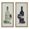 Grayson Lane 20-in X 40-in Brown Wood Framed Farmhouse Wine Wall Art - Set Of 2