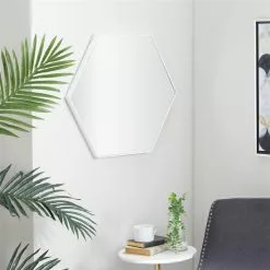 Grayson Lane 21-in X 24-in Oval White Contemporary Framed Wall Mirror -GRAYSON LANE SHOP 330940982 AlternateImage1