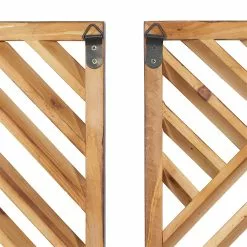 Grayson Lane 12-in X 35-in Brown Wooden Contemporary Wall Decor - -GRAYSON LANE SHOP 330940996 AlternateImage8