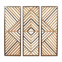 Grayson Lane 12-in X 35-in Brown Wooden Contemporary Wall Decor - -GRAYSON LANE SHOP 330940996 MainImage 001
