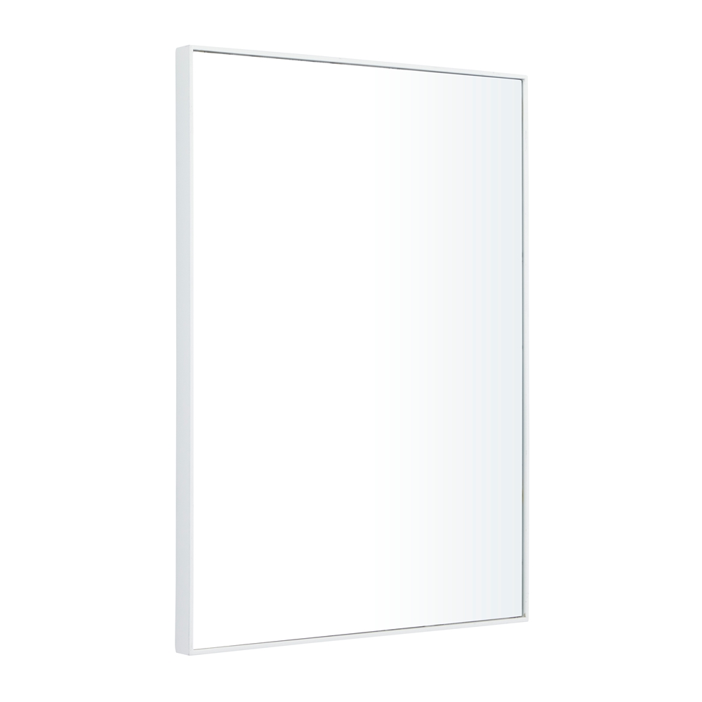 Grayson Lane 24-in X 18-in Rectangle White Contemporary Framed Wall Mirror 2 Grayson Lane 24-in X 18-in Rectangle White Contemporary Framed Wall Mirror - Image 2