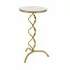 Grayson Lane 30-in X 16-in Gold Mirror Round Accent Table