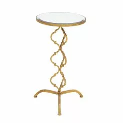 Grayson Lane 30-in X 16-in Gold Mirror Round Accent Table -GRAYSON LANE SHOP 330941005 MainImage 001
