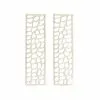 Grayson Lane 9-in X 32-in Silver Aluminum Modern Abstract Wall Decor - Set Of 2