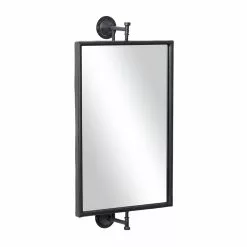 Grayson Lane 28-in X 14-in Rectangle Black Industrial Framed Wall Mirror 10 Grayson Lane 28-in X 14-in Rectangle Black Industrial Framed Wall Mirror -GRAYSON LANE SHOP 330941029 AlternateImage5