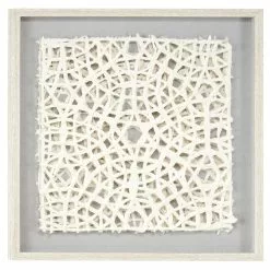 Grayson Lane 24-in X 24-in Gold Wooden Natural Shadow Box Art