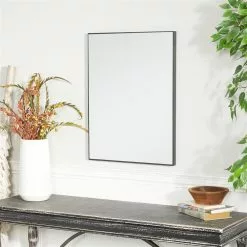 Grayson Lane 24-in X 18-in Rectangle Black Contemporary Framed Wall Mirror 7 Grayson Lane 24-in X 18-in Rectangle Black Contemporary Framed Wall Mirror -GRAYSON LANE SHOP 330941050 AlternateImage1