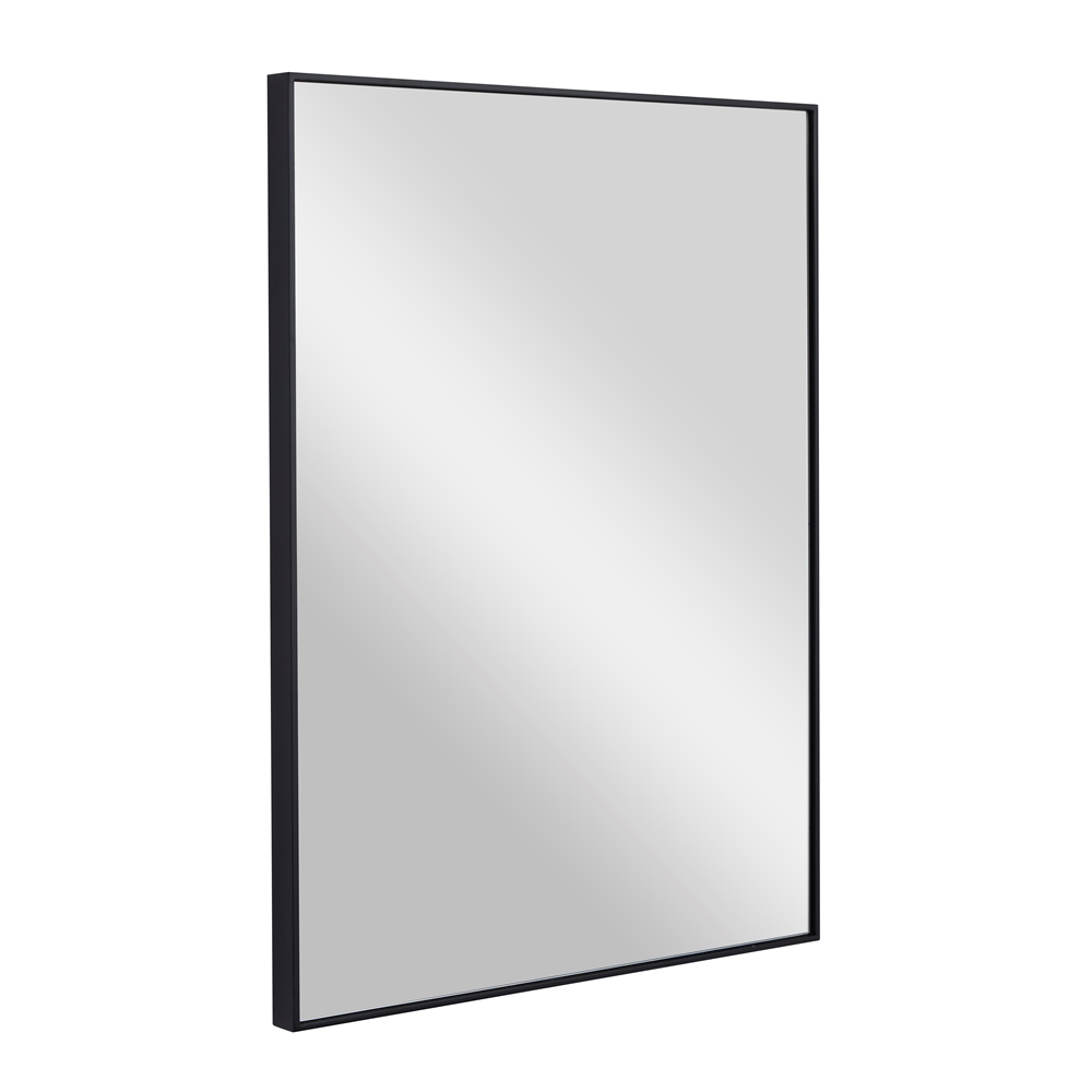 Grayson Lane 24-in X 18-in Rectangle Black Contemporary Framed Wall Mirror 5 Grayson Lane 24-in X 18-in Rectangle Black Contemporary Framed Wall Mirror - Image 5