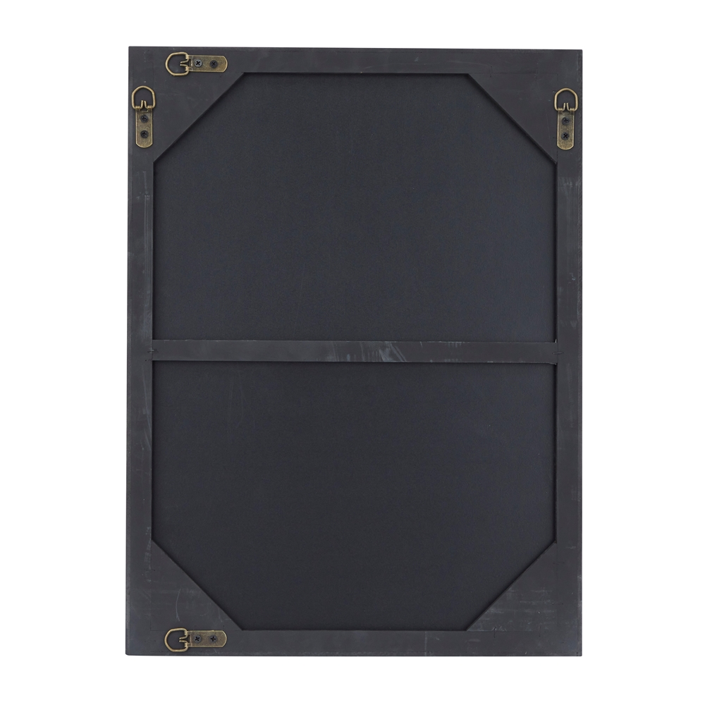 Grayson Lane 24-in X 18-in Rectangle Black Contemporary Framed Wall Mirror 2 Grayson Lane 24-in X 18-in Rectangle Black Contemporary Framed Wall Mirror - Image 2