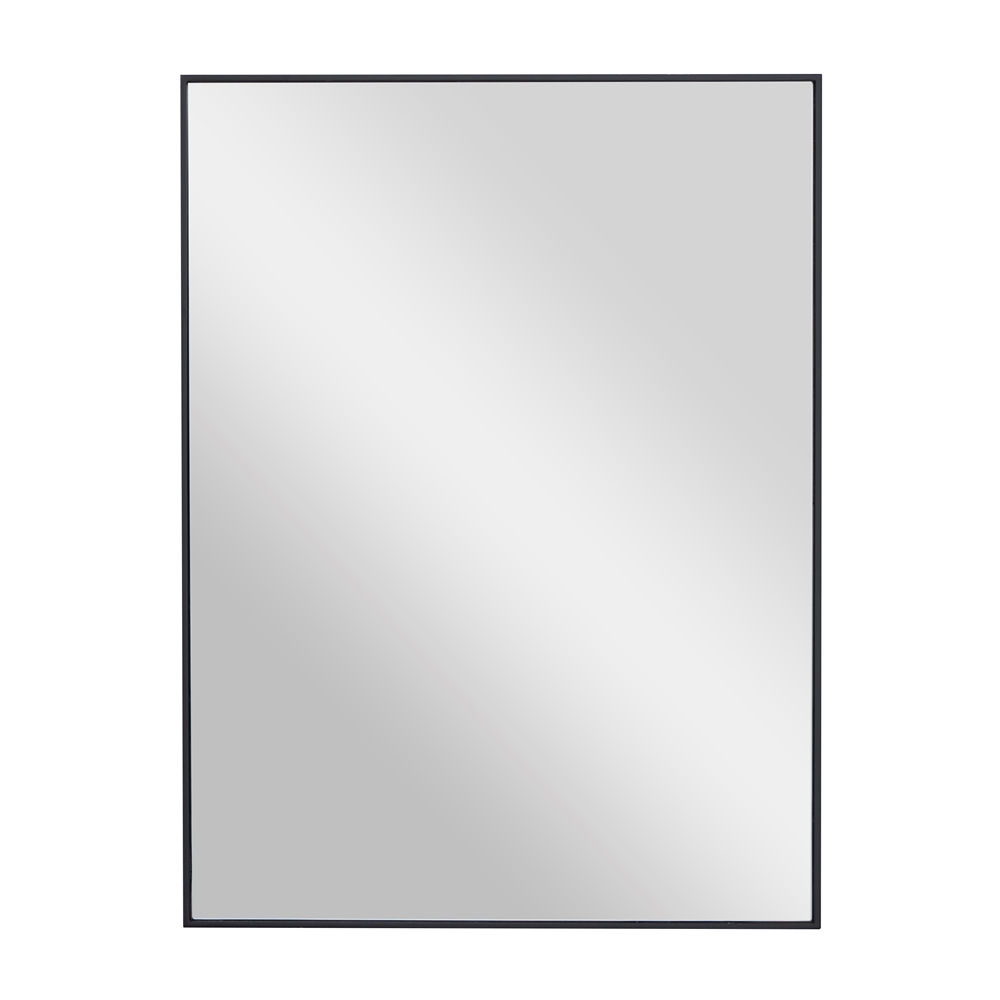 Grayson Lane 24-in X 18-in Rectangle Black Contemporary Framed Wall Mirror 1 Grayson Lane 24-in X 18-in Rectangle Black Contemporary Framed Wall Mirror