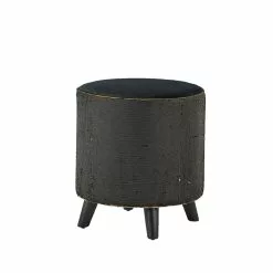 Grayson Lane Modern Gold Fabric And Wood Round Ottoman 11 Grayson Lane Modern Gold Fabric And Wood Round Ottoman -GRAYSON LANE SHOP 330941056 AlternateImage5