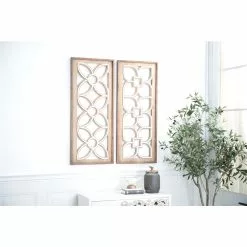 Grayson Lane 16-in X 18-in Brown Wooden Farmhouse Wall Decor - Set Of 2 -GRAYSON LANE SHOP 330941074 AlternateImage2