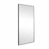 Grayson Lane 36-in X 18-in Rectangle Black Contemporary Framed Wall Mirror