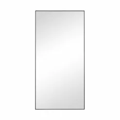 Grayson Lane 36-in X 18-in Rectangle Black Contemporary Framed Wall Mirror -GRAYSON LANE SHOP 330941076 MainImage 001