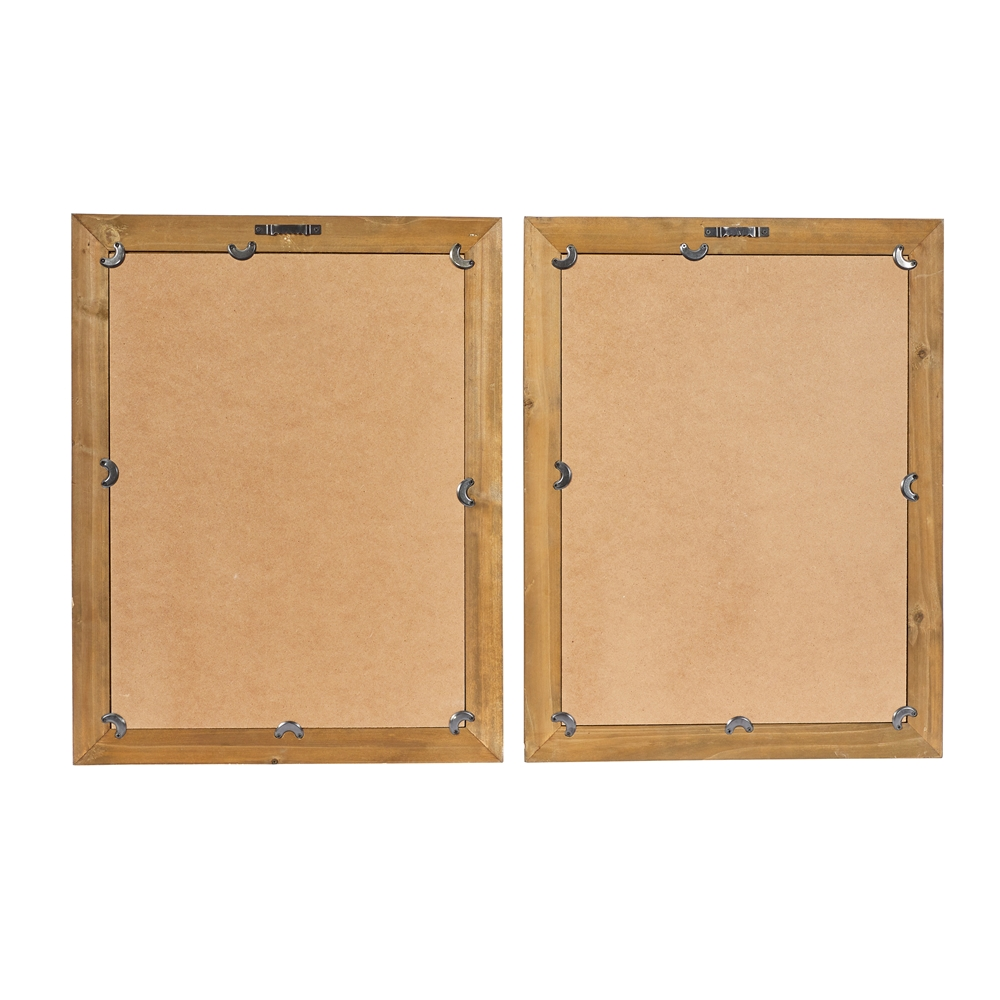 Grayson Lane 17-in X 21-in Brown Wood Framed Vintage Botanical Wall Art Light - Set Of 2 2 Grayson Lane 17-in X 21-in Brown Wood Framed Vintage Botanical Wall Art Light - Set Of 2 - Image 2