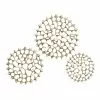 Grayson Lane 15-in X 19-in X 23-in Gold Tin Modern Wall Decor - Set Of 3