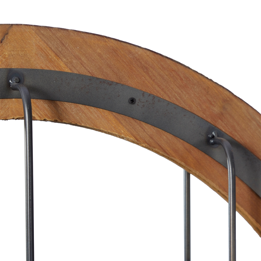 Grayson Lane 31-in X 31-in Round Blue Industrial Framed Wall Mirror 2 Grayson Lane 31-in X 31-in Round Blue Industrial Framed Wall Mirror - Image 2