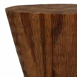 Grayson Lane Contemporary Brown Teak Wood Round Ottoman 9 Grayson Lane Contemporary Brown Teak Wood Round Ottoman -GRAYSON LANE SHOP 330941107 AlternateImage4
