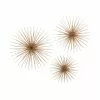 Grayson Lane 16-in X 20-in X 24-in Gold Metal Contemporary Wall Decor - Set Of 3
