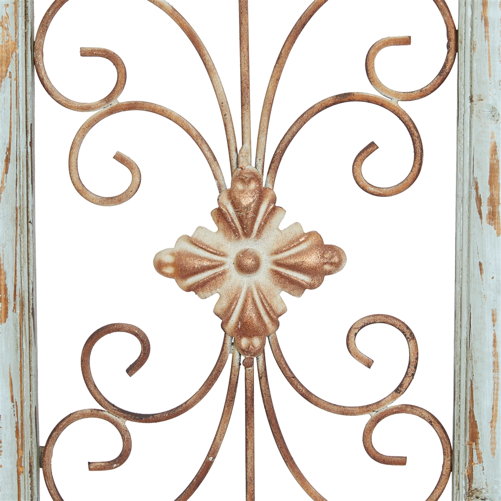 Grayson Lane 12-in X 30-in Multicoloured Wooden Rustic Wall Decor - Set Of 2 4 Grayson Lane 12-in X 30-in Multicoloured Wooden Rustic Wall Decor - Set Of 2 - Image 4