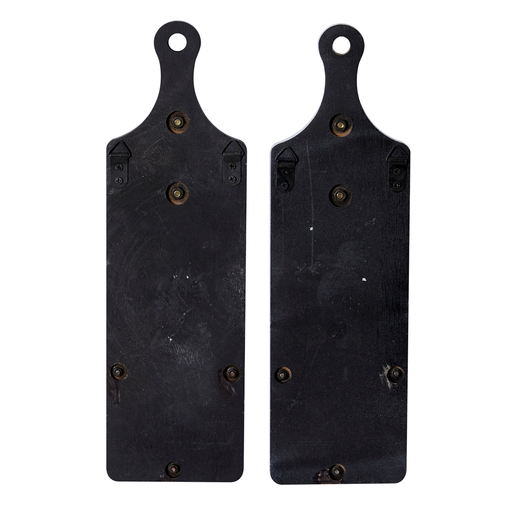 Grayson Lane 15.7-in H X 4.7-in W Farmhouse Metal Sign Wall Accent - Set Of 2 1 Grayson Lane 15.7-in H X 4.7-in W Farmhouse Metal Sign Wall Accent - Set Of 2